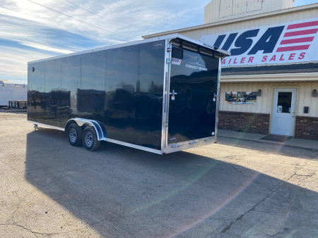 New 2026 Lightning Trailers 7.5x29 Aluminum 4-Place W/7FT Height Snowmobile Trailer