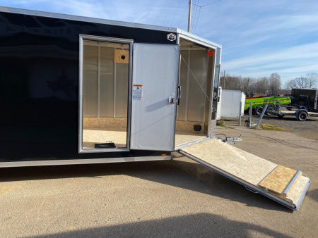New 2026 Lightning Trailers 7.5x29 Aluminum 4-Place W/7FT Height Snowmobile Trailer