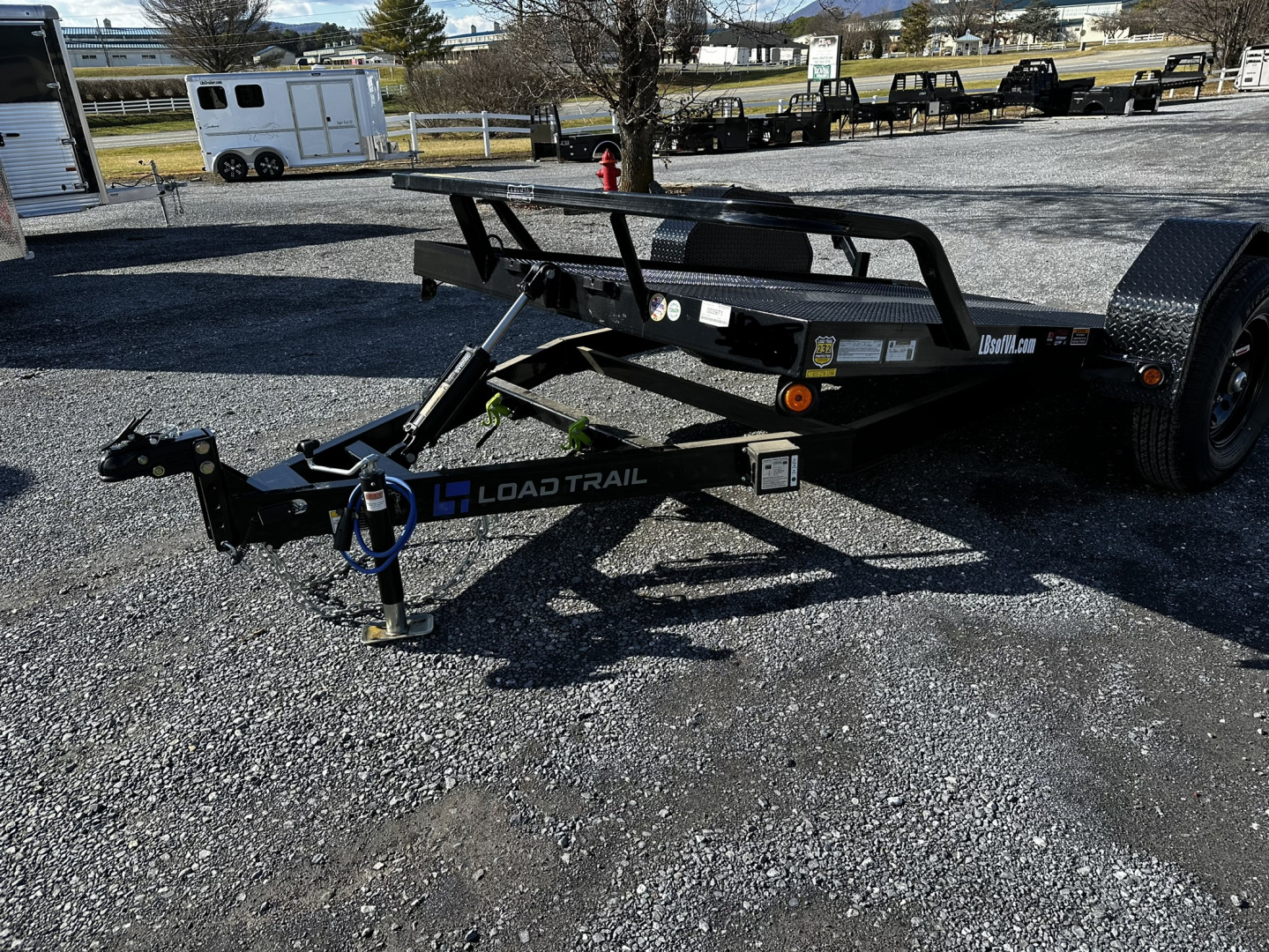 New 2026 Load Trail 12' Single Axle Scissor Hauler Equipment Trailer