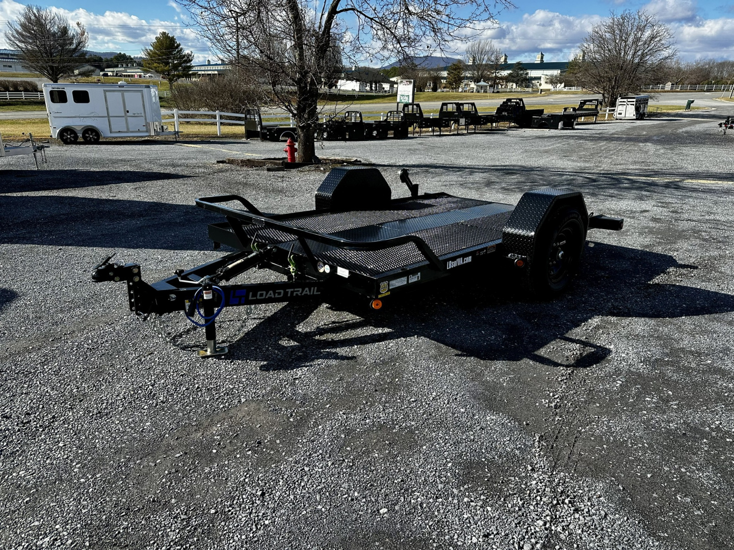 New 2026 Load Trail 12' Single Axle Scissor Hauler Equipment Trailer