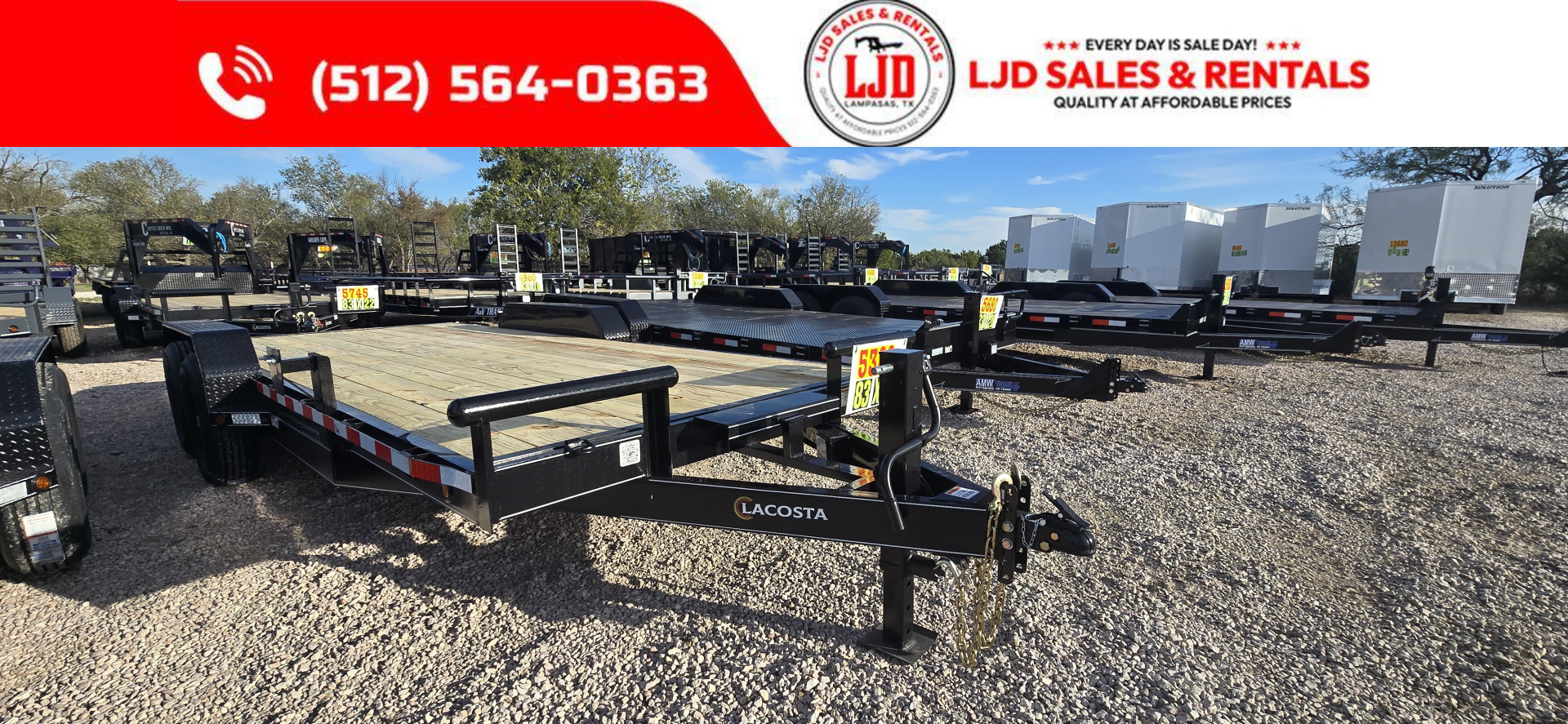 New 2026 Lacosta Trailers - 83" x 20' - Trailer Car Hauler