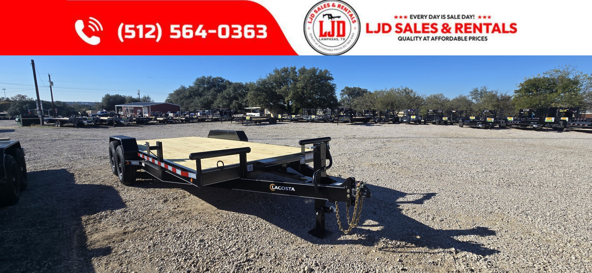 New 2026 Lacosta Trailers - 83" x 20' - Trailer Car Hauler