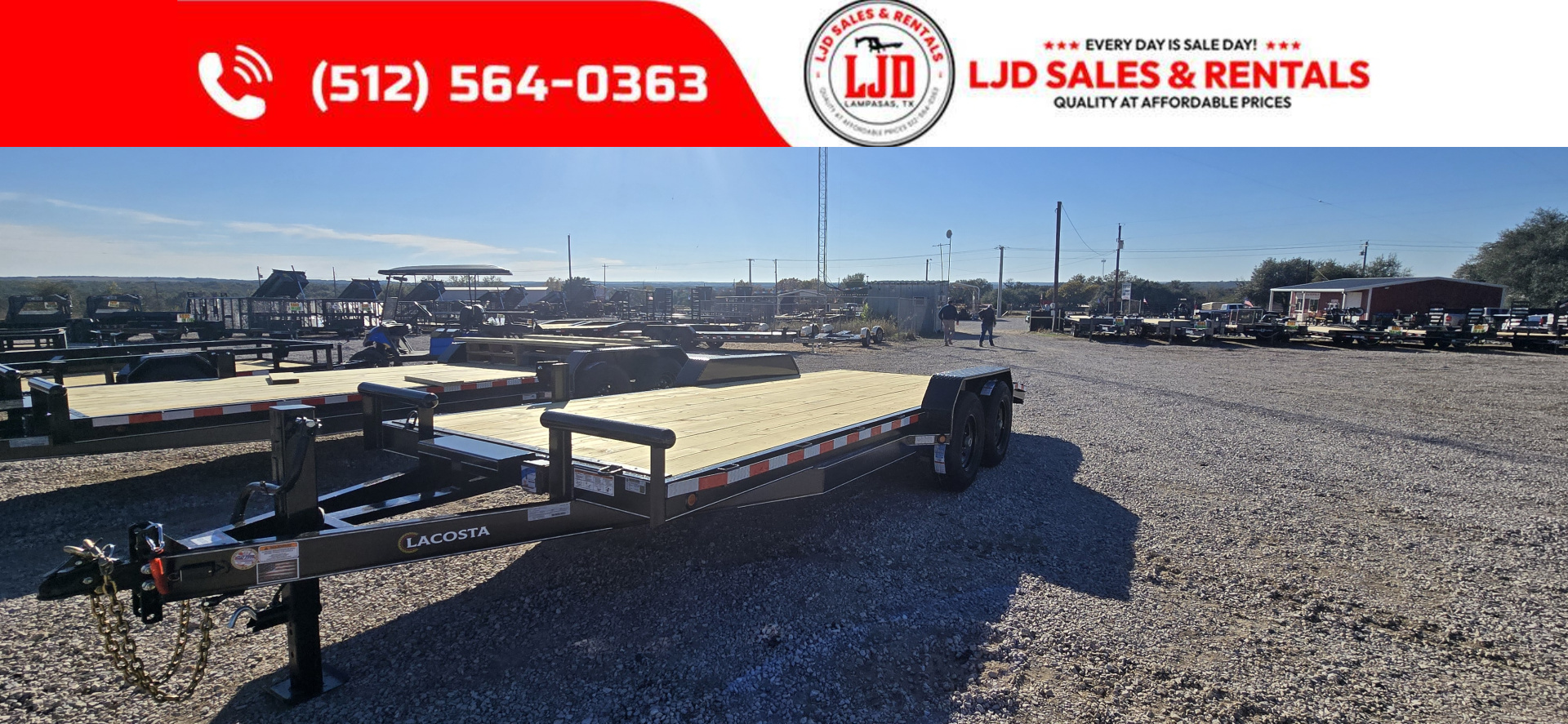 New 2026 Lacosta Trailers - 83" x 20' - Trailer Car Hauler