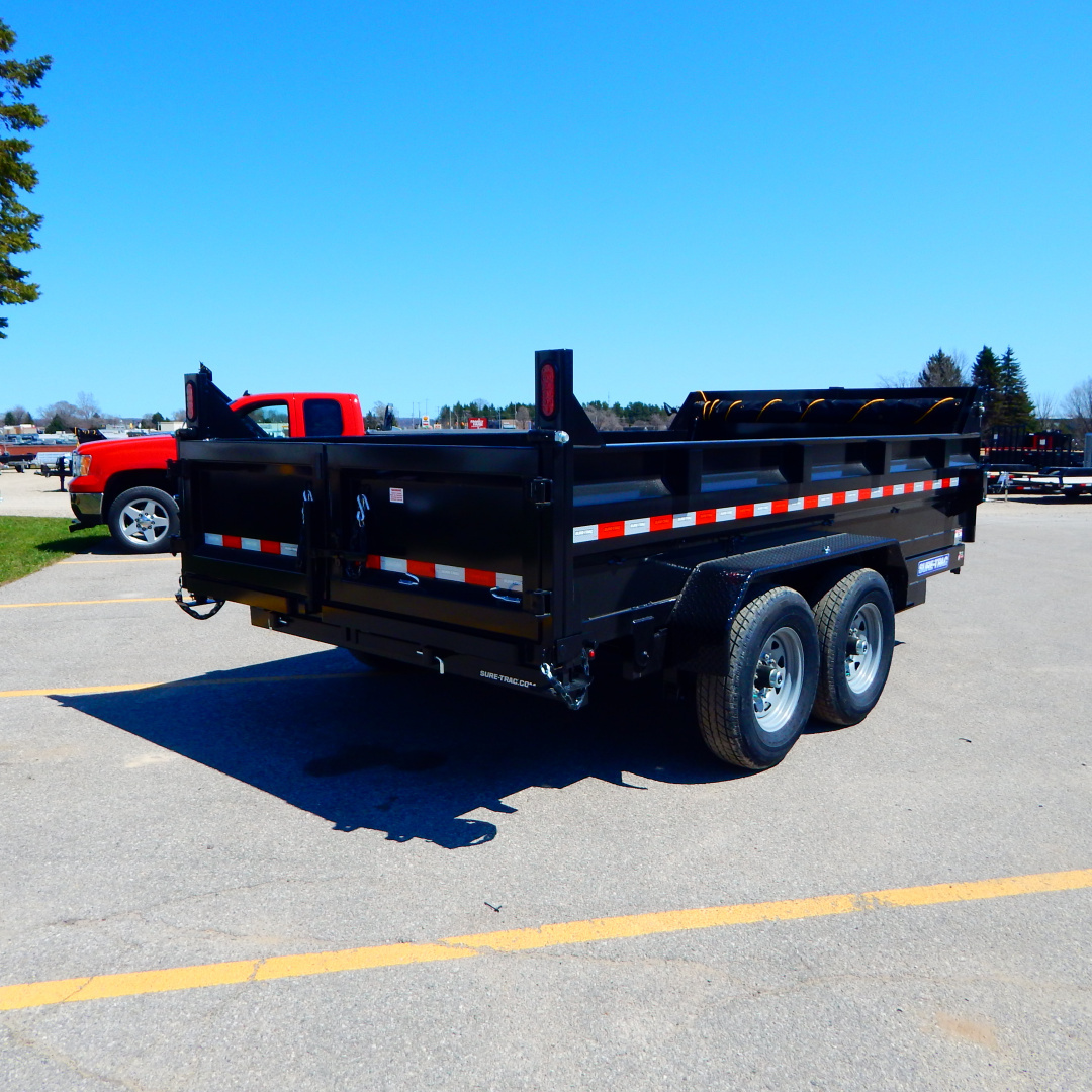 New 2026 Sure-Trac 7x12 12k Telescopic Dump Trailer