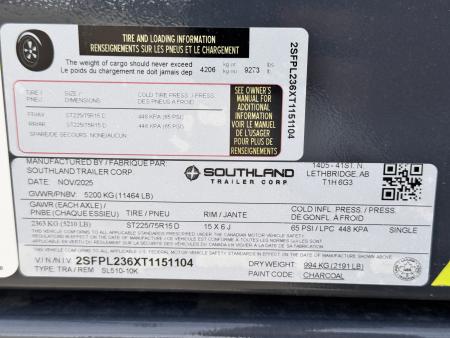 New 2026 Southland Trailers 5-10 Dump 5.2K Axles