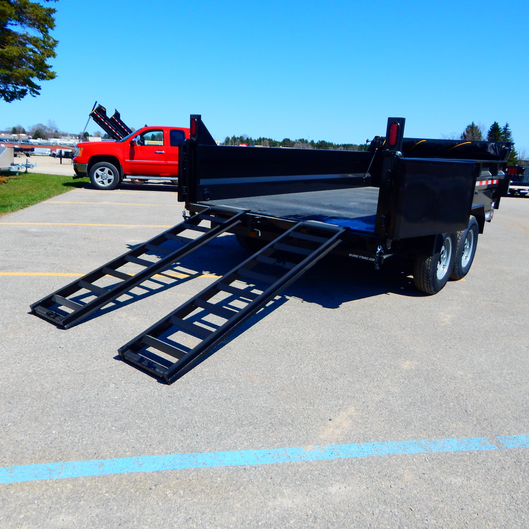 New 2026 Sure-Trac 7x12 14k Scissor Dump Trailer