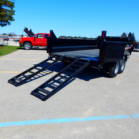 New 2026 Sure-Trac 7x12 14k Scissor Dump Trailer
