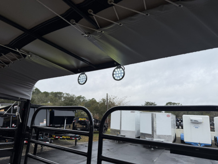 New ST3621G TEXAS TRAILERS 36' GOOSENECK STOCK TRAILER W/ TRIPLE AXLES, LRG TIRES, & LED LOAD LIGHTS