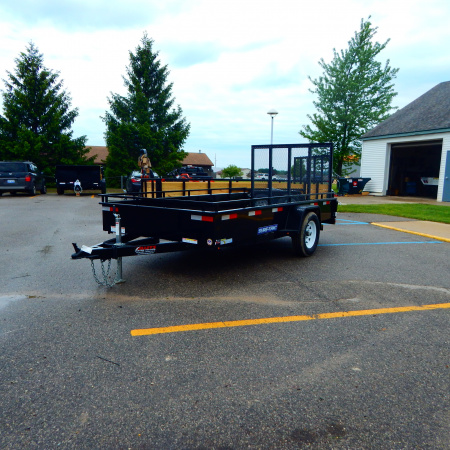 New 2026 Sure-Trac 6x12 3k Steel High Side Utility Trailer