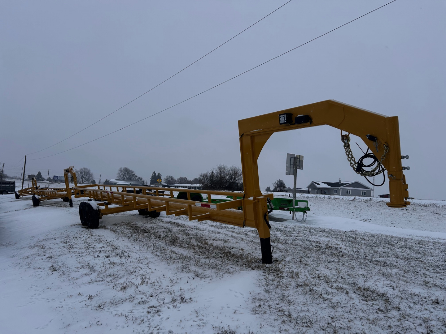 New 2026 HAY BUS 37' 7 ROUND BALE INLINE HAULER Equipment Trailer