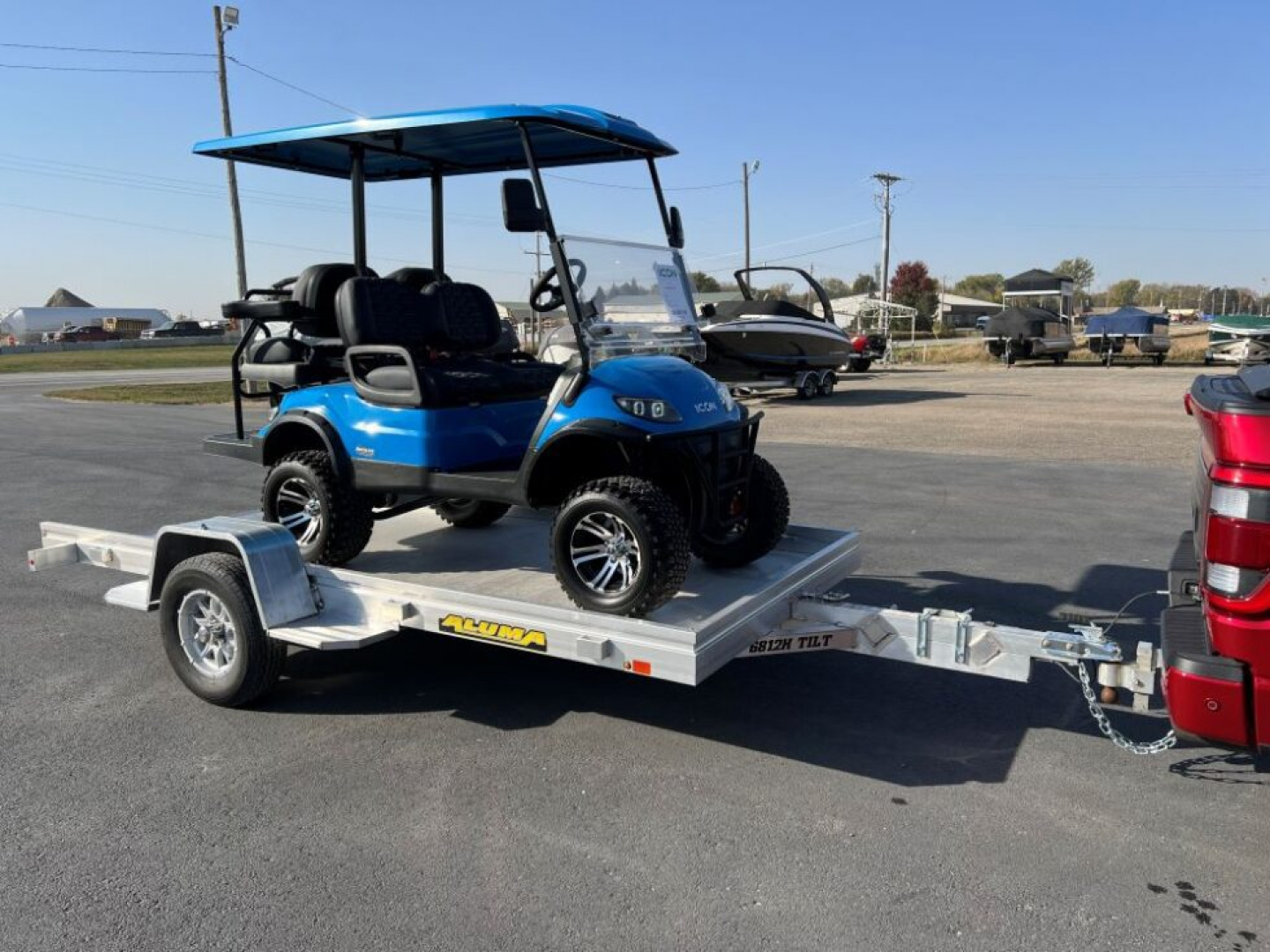 New 2026 Aluma 6810H TILT Tilt Trailer 69" Wide x 122" Long / All Aluminum / Tilt Deck / 15° Load angle / Aluminum Wheels