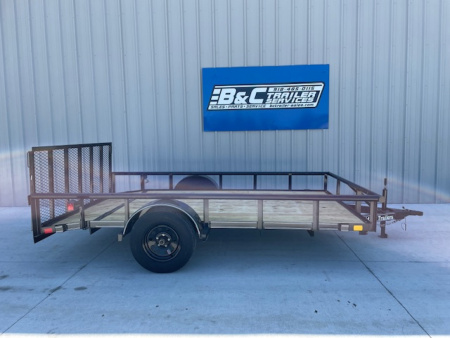 New 2026 DAVIDSON 83X12 PIPE TOP SINGLE AXLE UTILITY W/36  GATE, DOVE TAIL