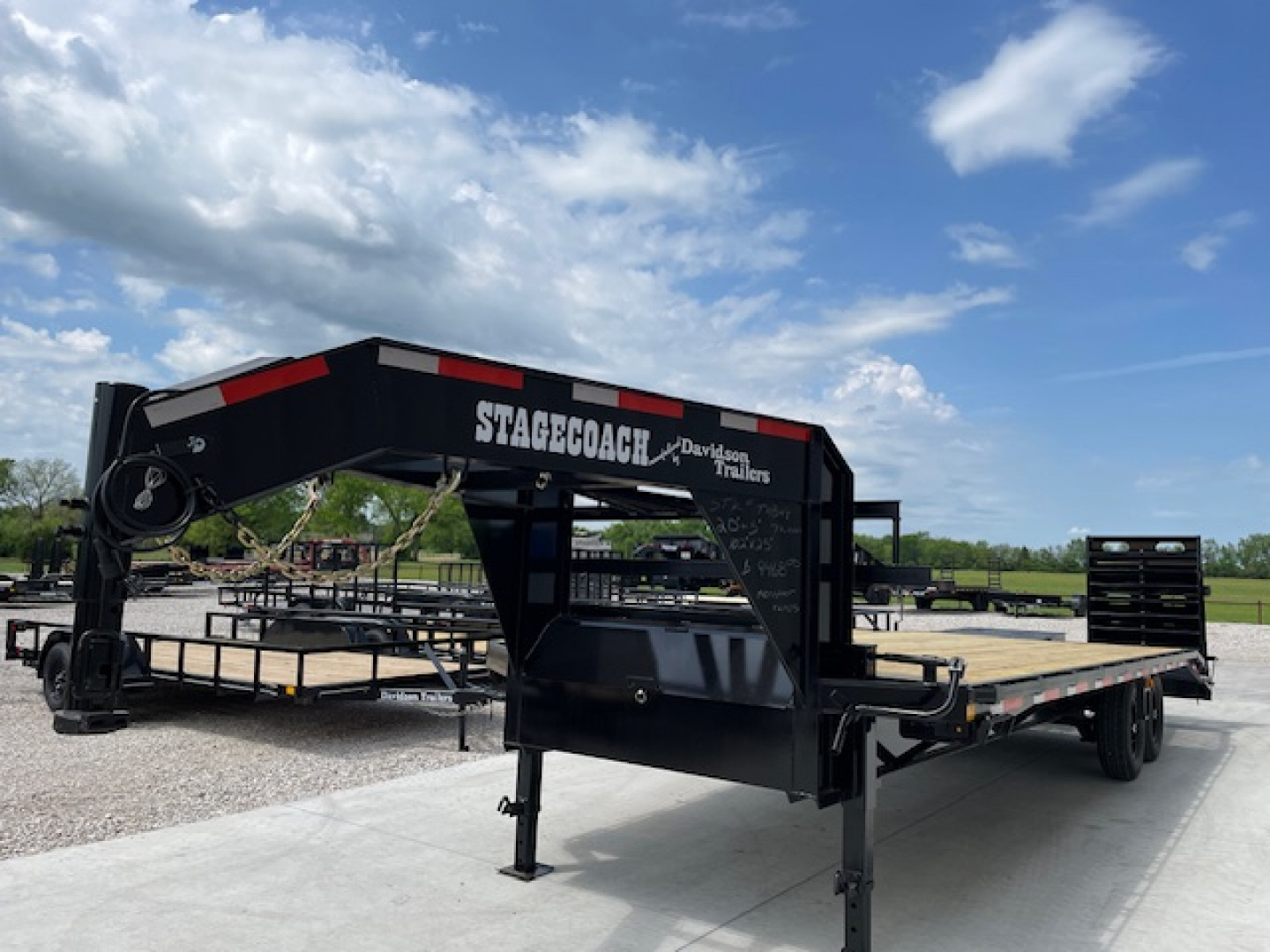 New 2026 DAVIDSON (20+5) 102X25 GOOSENECK EQUIP TRAILER, 8000lb AXLES, GVWR 16,000lbs