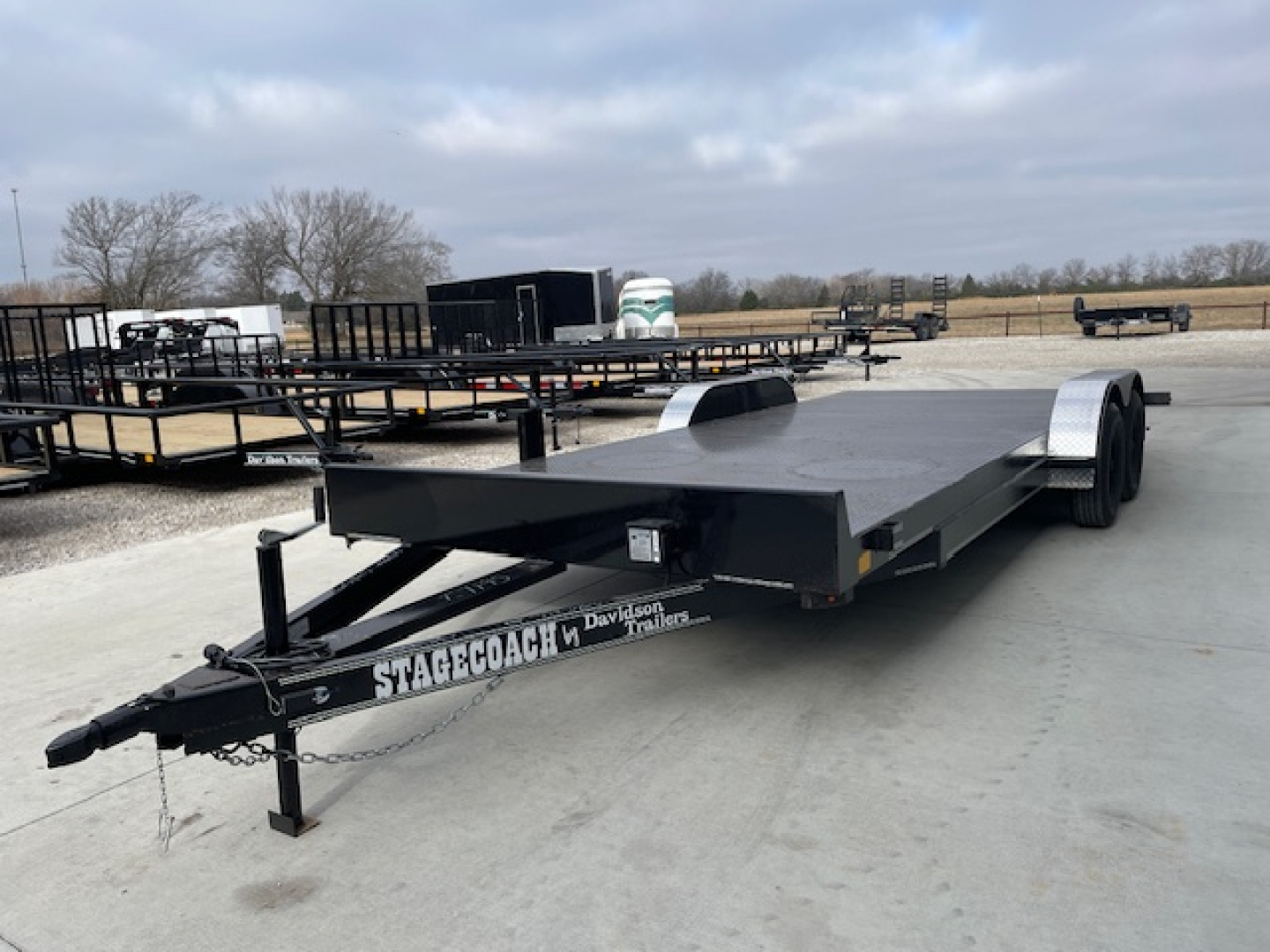 New 2026 DAVIDSON (18+2)20' STEEL FLOOR CAR HAULER,2) 3500lb AXLES, 1 BRAKE