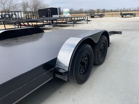 New 2026 DAVIDSON (18+2)20' STEEL FLOOR CAR HAULER,2) 3500lb AXLES, 1 BRAKE