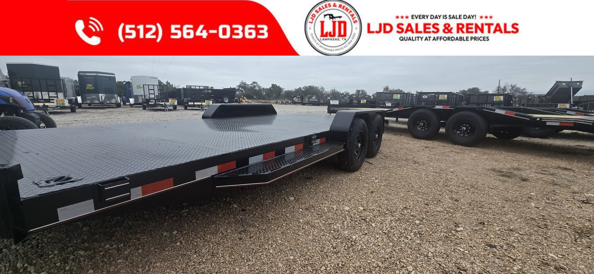 New 2026 Coffee Creek MFG 83" x 20' - 12K GVWR - Car Hauler