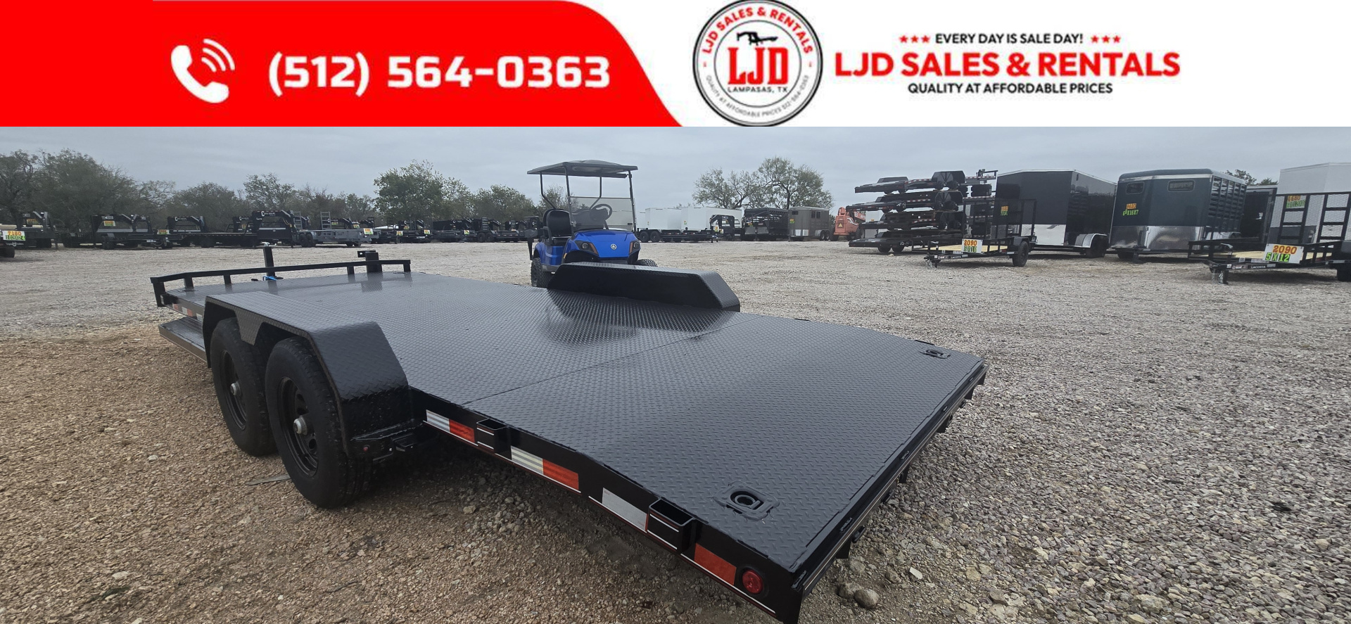 New 2026 Coffee Creek MFG 83" x 20' - 12K GVWR - Car Hauler