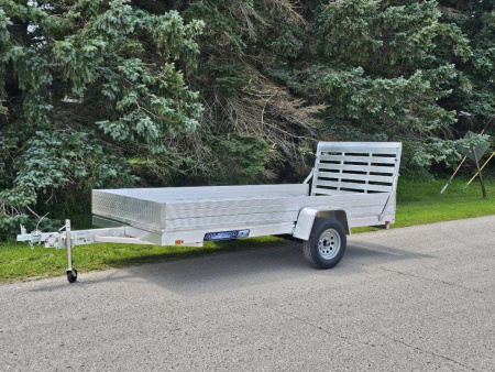New 2026 Aluma 7810ESA-S-TG Utility Trailer/ ALL Aluminum / 78" Wide X 10' Long / 12" Solid Side Kit