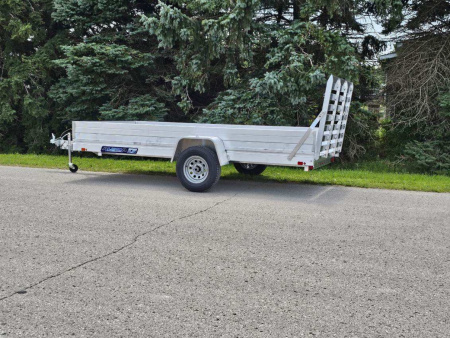New 2026 Aluma 7810ESA-S-TG Utility Trailer/ ALL Aluminum / 78" Wide X 10' Long / 12" Solid Side Kit