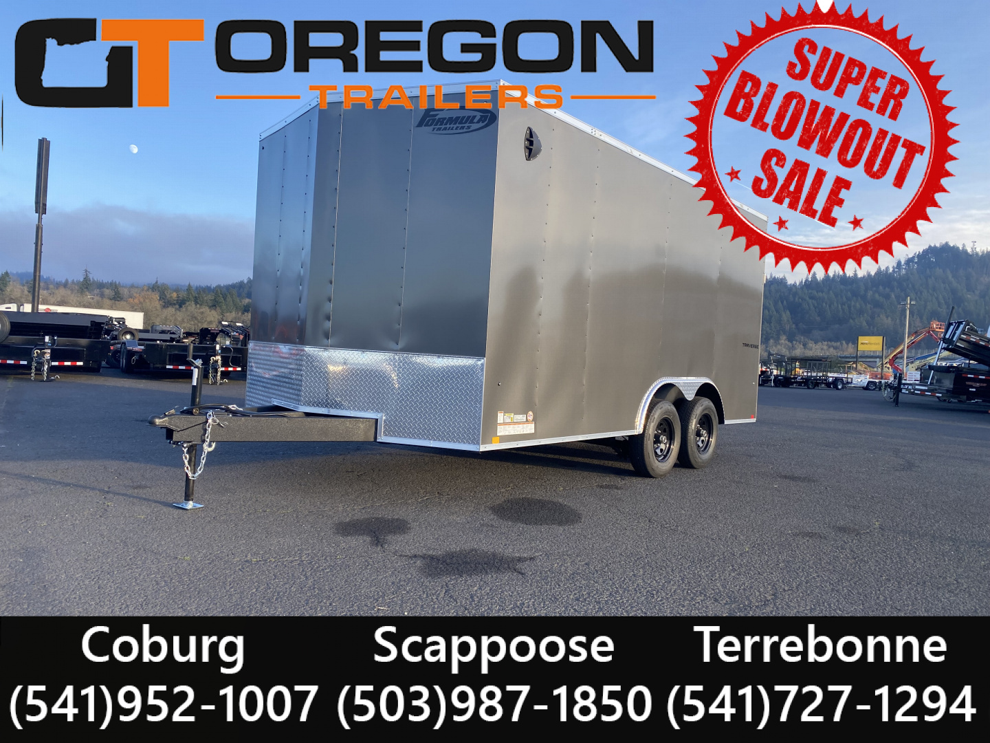 New 2026 Formula Trailers 8.5X16 Enclosed Car Hauler 10K GVWR