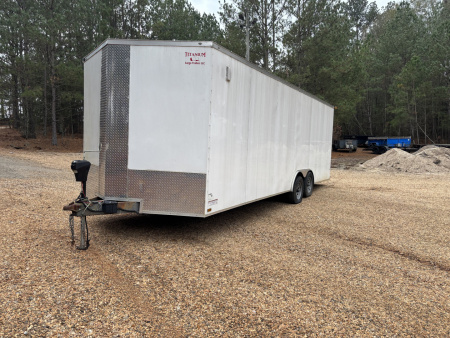 Used 2022 Titanium Cargo 8.5X24 7' INTERIOR HEIGHT 5200LB AXLES Cargo / Enclosed Trailer