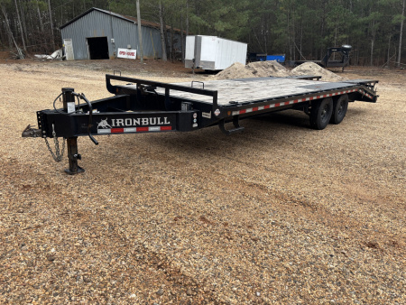 Used 2023 Iron Bull 102X22 DECKOVER WITH MEGA RAMPS 10.4K GVWR Equipment Trailer