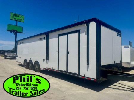 New Haulmark NEW 85X34 EDGE CAR ENCLOSED RACE TRAILER 2 ELECTRIC AWNINGS & GLASS DOORS!! HAULER TRAILER CARGO TRAILERS Car / Racing Trailer