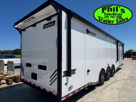 New Haulmark NEW 85X34 EDGE CAR ENCLOSED RACE TRAILER 2 ELECTRIC AWNINGS & GLASS DOORS!! HAULER TRAILER CARGO TRAILERS Car / Racing Trailer