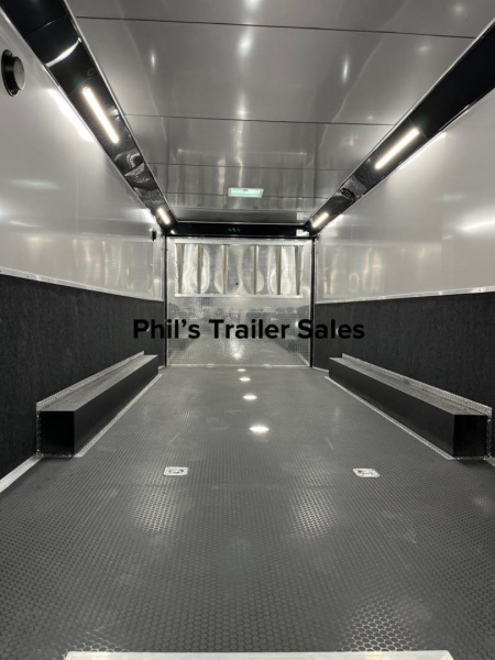 New Haulmark NEW 85X34 EDGE CAR ENCLOSED RACE TRAILER 2 ELECTRIC AWNINGS & GLASS DOORS!! HAULER TRAILER CARGO TRAILERS Car / Racing Trailer