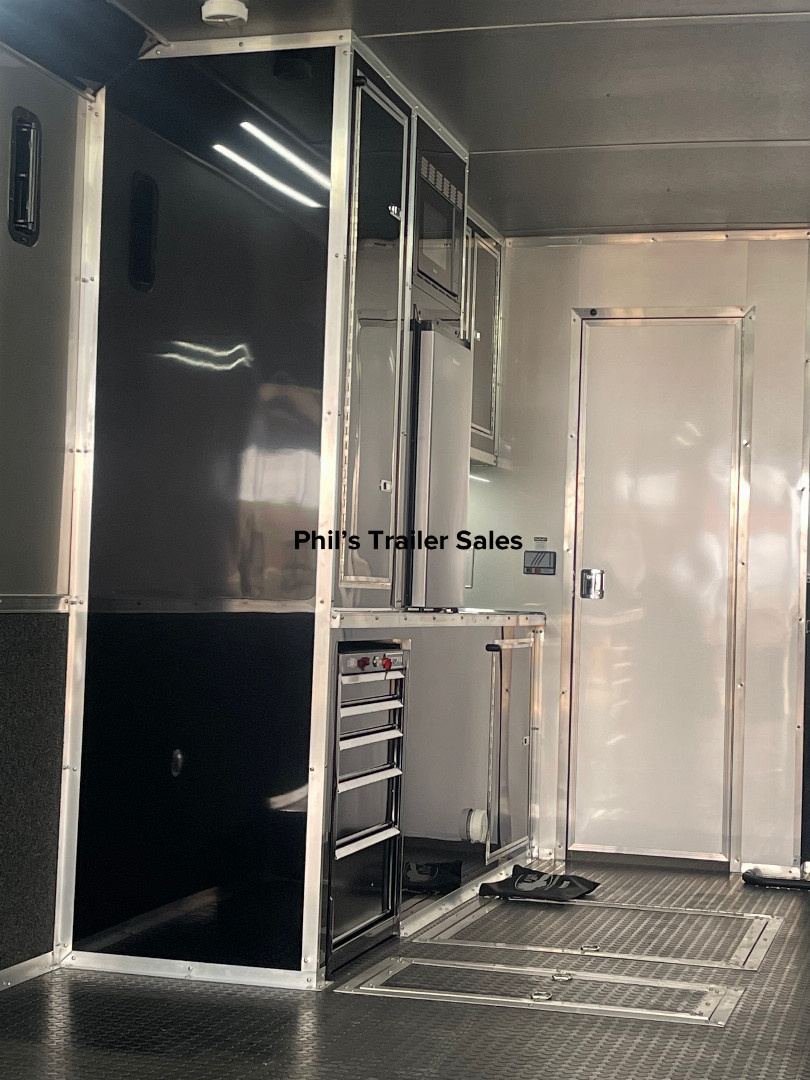 New Continental Cargo NEW 85X44 ENCLOSED CAR RACE TRAILER BATHROOM CAR HAULER CARGO Car / Racing Trailer