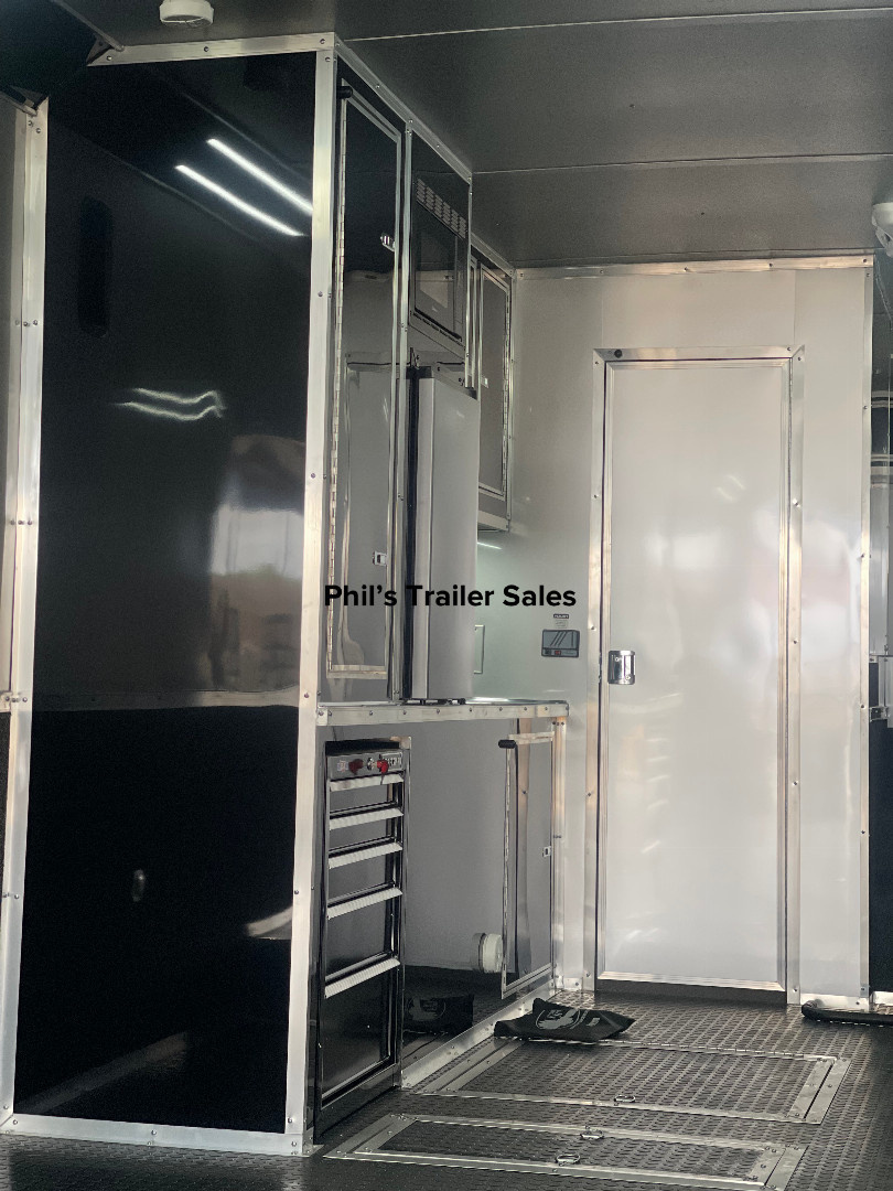 New Continental Cargo NEW 85X44 ENCLOSED CAR RACE TRAILER BATHROOM CAR HAULER CARGO Car / Racing Trailer