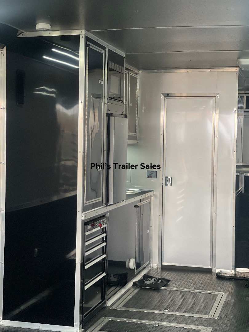 New Continental Cargo NEW 85X44 ENCLOSED CAR RACE TRAILER BATHROOM CAR HAULER CARGO Car / Racing Trailer