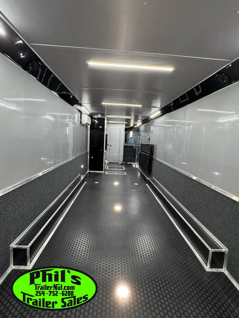 New Continental Cargo NEW 85X44 ENCLOSED CAR RACE TRAILER BATHROOM CAR HAULER CARGO Car / Racing Trailer