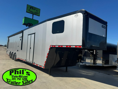 New Continental Cargo NEW 85X44 ENCLOSED CAR RACE TRAILER BATHROOM CAR HAULER CARGO Car / Racing Trailer
