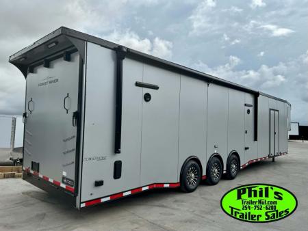 New Continental Cargo NEW 85X44 ENCLOSED CAR RACE TRAILER BATHROOM CAR HAULER CARGO Car / Racing Trailer