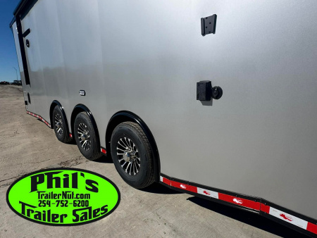 New Continental Cargo NEW 85X44 ENCLOSED CAR RACE TRAILER BATHROOM CAR HAULER CARGO Car / Racing Trailer