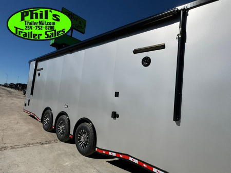 New Continental Cargo NEW 85X44 ENCLOSED CAR RACE TRAILER BATHROOM CAR HAULER CARGO Car / Racing Trailer