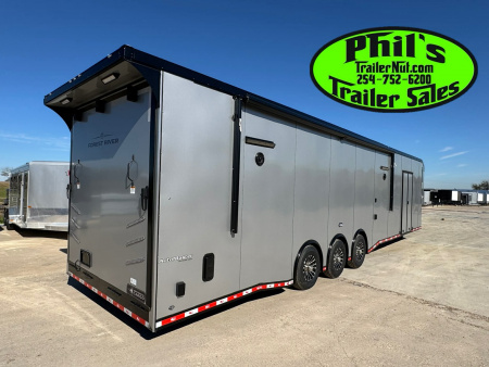New Continental Cargo NEW 85X44 ENCLOSED CAR RACE TRAILER BATHROOM CAR HAULER CARGO Car / Racing Trailer