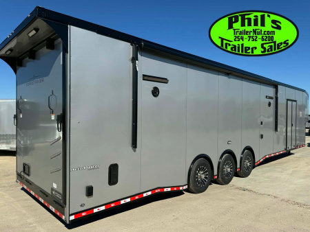 New Continental Cargo NEW 85X44 ENCLOSED CAR RACE TRAILER BATHROOM CAR HAULER CARGO Car / Racing Trailer