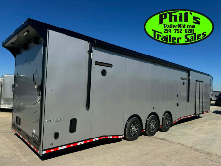 New Continental Cargo NEW 85X44 ENCLOSED CAR RACE TRAILER BATHROOM CAR HAULER CARGO Car / Racing Trailer