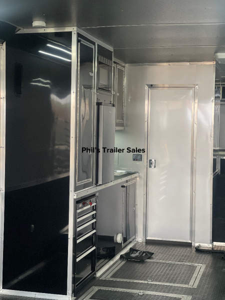 New Continental Cargo NEW 85X44 ENCLOSED CAR RACE TRAILER BATHROOM CAR HAULER CARGO Car / Racing Trailer