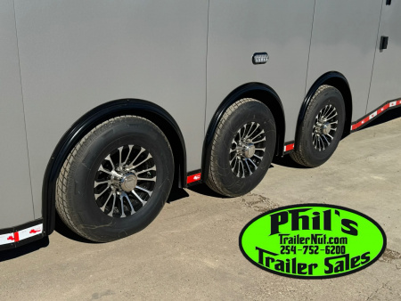 New Continental Cargo NEW 85X44 ENCLOSED CAR RACE TRAILER BATHROOM CAR HAULER CARGO Car / Racing Trailer