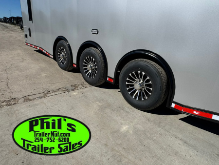 New Continental Cargo NEW 85X44 ENCLOSED CAR RACE TRAILER BATHROOM CAR HAULER CARGO Car / Racing Trailer
