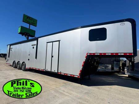New Continental Cargo NEW 85X44 ENCLOSED CAR RACE TRAILER BATHROOM CAR HAULER CARGO Car / Racing Trailer