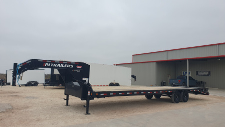 New 2026 PJ 102”x32’ Quest Gooseneck Flatbed w/ Singles – LQ