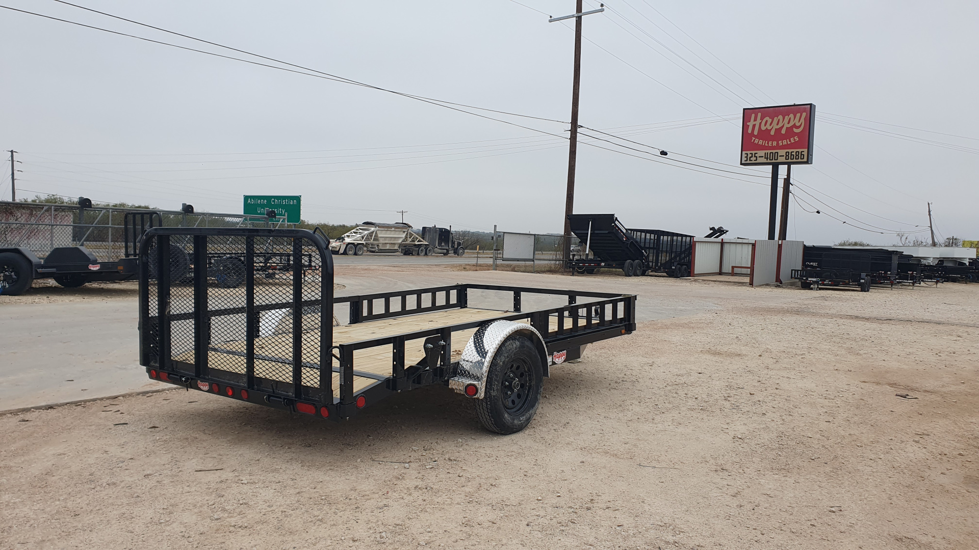 New 2026 PJ 77"x12' Single Axle Utility Trailer - U7