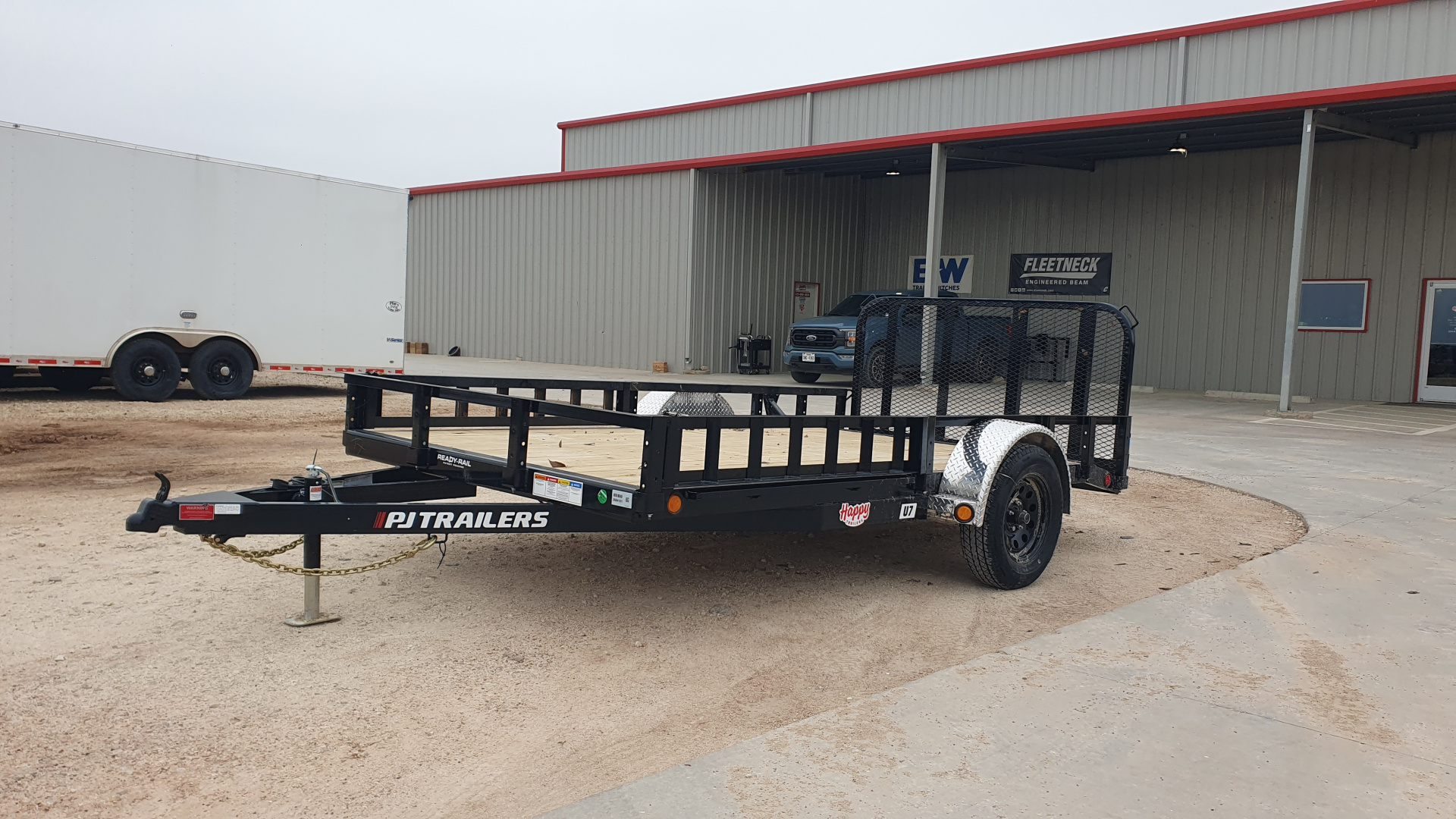 New 2026 PJ 77"x12' Single Axle Utility Trailer - U7