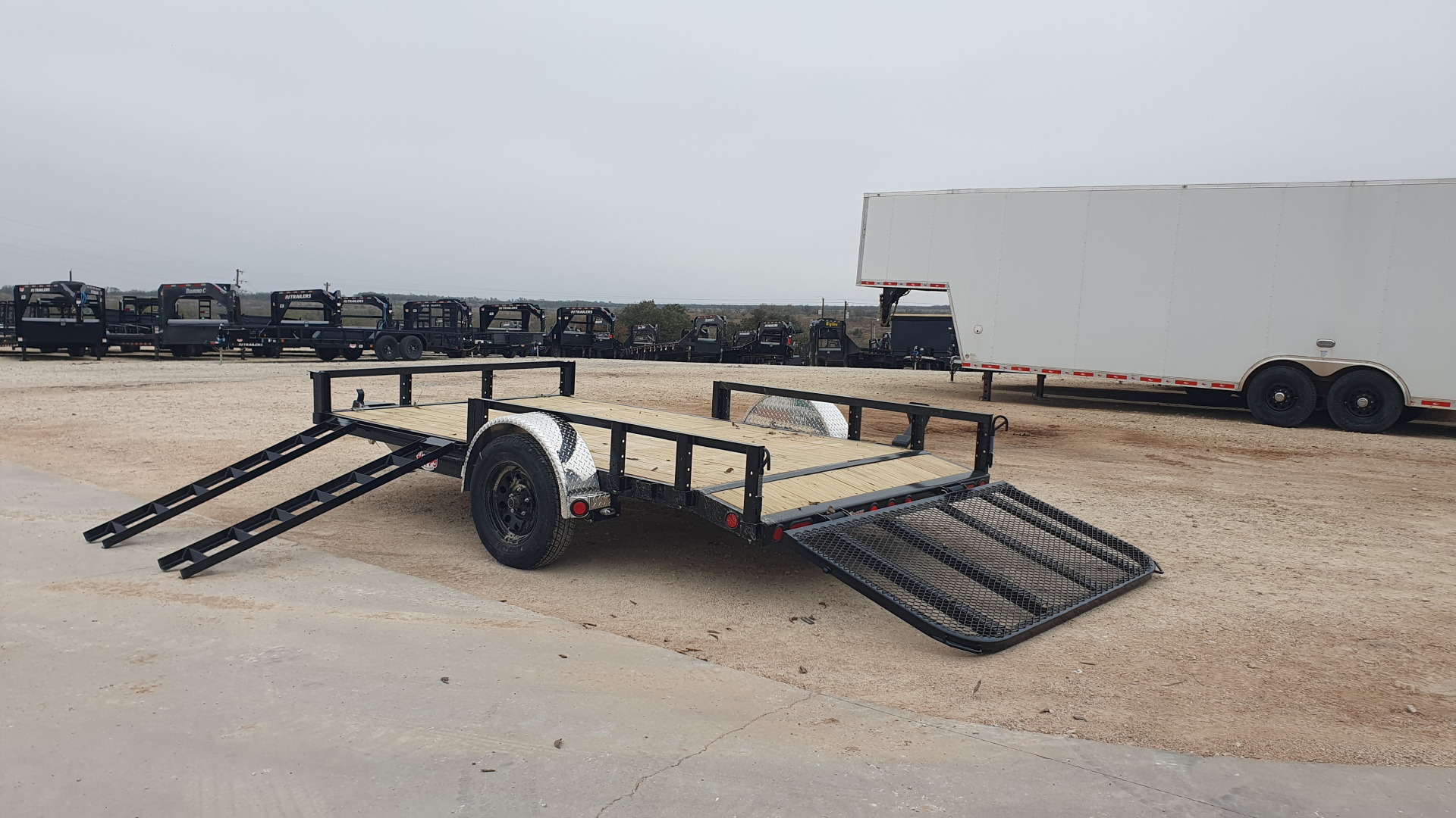 New 2026 PJ 77"x12' Single Axle Utility Trailer - U7