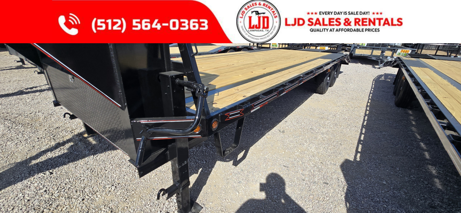 New 2026 Coffee Creek - Gooseneck flatbed - 102" X 25' Deck over Trailer