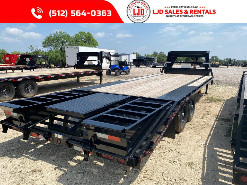New 2026 Coffee Creek - Gooseneck flatbed 102" X 25' Trailer - 16k GVWR